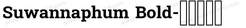 Suwannaphum Bold字体转换